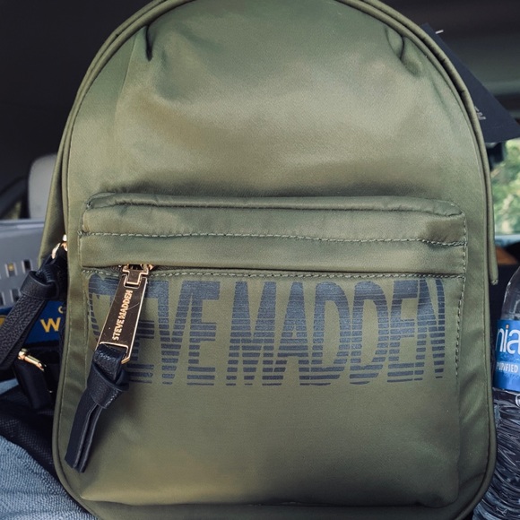 army green mini backpack